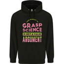 Grasp Science Funny Geek Nerd Physics Maths Mens 80% Cotton Hoodie Black