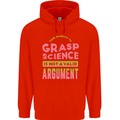 Grasp Science Funny Geek Nerd Physics Maths Mens 80% Cotton Hoodie Bright Red