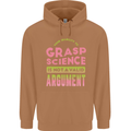 Grasp Science Funny Geek Nerd Physics Maths Mens 80% Cotton Hoodie Caramel Latte