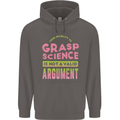 Grasp Science Funny Geek Nerd Physics Maths Mens 80% Cotton Hoodie Charcoal