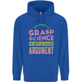 Grasp Science Funny Geek Nerd Physics Maths Mens 80% Cotton Hoodie Royal Blue
