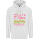 Grasp Science Funny Geek Nerd Physics Maths Mens 80% Cotton Hoodie White