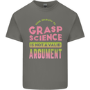 Grasp Science Funny Geek Nerd Physics Maths Mens Cotton T-Shirt Tee Top Charcoal