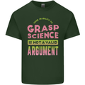 Grasp Science Funny Geek Nerd Physics Maths Mens Cotton T-Shirt Tee Top Forest Green