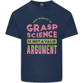 Grasp Science Funny Geek Nerd Physics Maths Mens Cotton T-Shirt Tee Top Navy Blue
