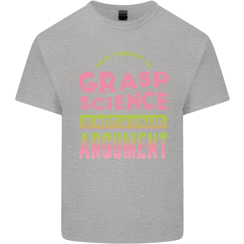 Grasp Science Funny Geek Nerd Physics Maths Mens Cotton T-Shirt Tee Top Sports Grey