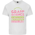 Grasp Science Funny Geek Nerd Physics Maths Mens Cotton T-Shirt Tee Top White