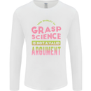 Grasp Science Funny Geek Nerd Physics Maths Mens Long Sleeve T-Shirt White