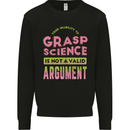 Grasp Science Funny Geek Nerd Physics Maths Mens Sweatshirt Jumper Black