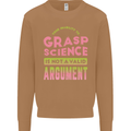 Grasp Science Funny Geek Nerd Physics Maths Mens Sweatshirt Jumper Caramel Latte