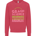 Grasp Science Funny Geek Nerd Physics Maths Mens Sweatshirt Jumper Heliconia