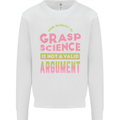 Grasp Science Funny Geek Nerd Physics Maths Mens Sweatshirt Jumper White