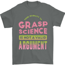 Grasp Science Funny Geek Nerd Physics Maths Mens T-Shirt Cotton Gildan Charcoal