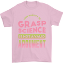 Grasp Science Funny Geek Nerd Physics Maths Mens T-Shirt Cotton Gildan Light Pink