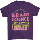 Grasp Science Funny Geek Nerd Physics Maths Mens T-Shirt Cotton Gildan Purple