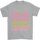 Grasp Science Funny Geek Nerd Physics Maths Mens T-Shirt Cotton Gildan Sports Grey