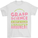 Grasp Science Funny Geek Nerd Physics Maths Mens T-Shirt Cotton Gildan White