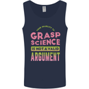 Grasp Science Funny Geek Nerd Physics Maths Mens Vest Tank Top Navy Blue