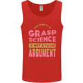 Grasp Science Funny Geek Nerd Physics Maths Mens Vest Tank Top Red