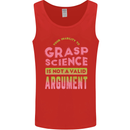 Grasp Science Funny Geek Nerd Physics Maths Mens Vest Tank Top Red
