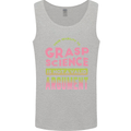 Grasp Science Funny Geek Nerd Physics Maths Mens Vest Tank Top Sports Grey