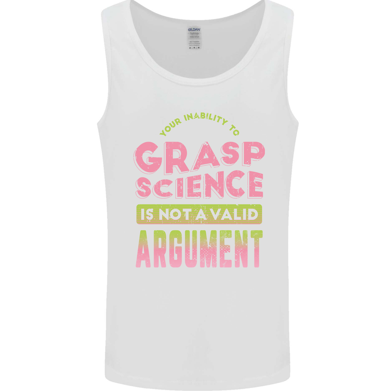 Grasp Science Funny Geek Nerd Physics Maths Mens Vest Tank Top White