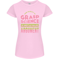 Grasp Science Funny Geek Nerd Physics Maths Womens Petite Cut T-Shirt Light Pink