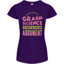 Grasp Science Funny Geek Nerd Physics Maths Womens Petite Cut T-Shirt Purple