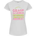 Grasp Science Funny Geek Nerd Physics Maths Womens Petite Cut T-Shirt White