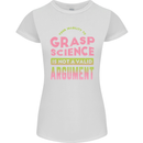 Grasp Science Funny Geek Nerd Physics Maths Womens Petite Cut T-Shirt White