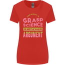 Grasp Science Funny Geek Nerd Physics Maths Womens Wider Cut T-Shirt Red