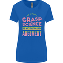 Grasp Science Funny Geek Nerd Physics Maths Womens Wider Cut T-Shirt Royal Blue