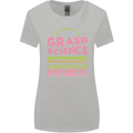 Grasp Science Funny Geek Nerd Physics Maths Womens Wider Cut T-Shirt Sports Grey