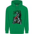 Graveyard Rock Guitar Skull Heavy Metal Childrens Kids Hoodie Irish Green