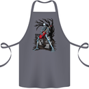 Graveyard Rock Guitar Skull Heavy Metal Cotton Apron 100% Organic Steel