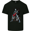 Graveyard Rock Guitar Skull Heavy Metal Kids T-Shirt Childrens Black