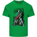 Graveyard Rock Guitar Skull Heavy Metal Kids T-Shirt Childrens Irish Green