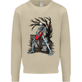 Graveyard Rock Guitar Skull Heavy Metal Mens Sweatshirt Jumper Sand