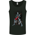 Graveyard Rock Guitar Skull Heavy Metal Mens Vest Tank Top Black