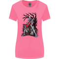 Graveyard Rock Guitar Skull Heavy Metal Womens Wider Cut T-Shirt Azalea