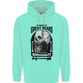 Great Beard Comes Great Responsibility Skull Childrens Kids Hoodie Peppermint