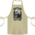 Great Beard Comes Great Responsibility Skull Cotton Apron 100% Organic Khaki