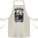Great Beard Comes Great Responsibility Skull Cotton Apron 100% Organic Natural