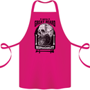 Great Beard Comes Great Responsibility Skull Cotton Apron 100% Organic Pink