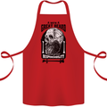 Great Beard Comes Great Responsibility Skull Cotton Apron 100% Organic Red