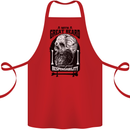 Great Beard Comes Great Responsibility Skull Cotton Apron 100% Organic Red