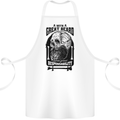 Great Beard Comes Great Responsibility Skull Cotton Apron 100% Organic White