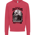 Great Beard Comes Great Responsibility Skull Kids Sweatshirt Jumper Heliconia