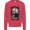 Great Beard Comes Great Responsibility Skull Kids Sweatshirt Jumper Heliconia