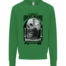 Great Beard Comes Great Responsibility Skull Kids Sweatshirt Jumper Irish Green